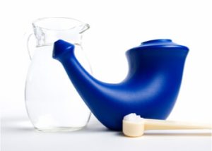 Using a neti pot